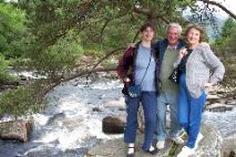 Sue, Dad & Mum - Falls of Dochart